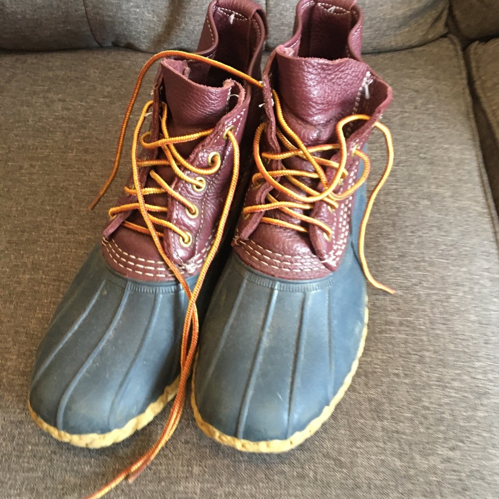 L.L. Bean duck boots | purple & blue